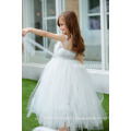 Les dernières robes de mariée Princesa Princesse de mariée Frocks Birthday Sash A Line Robes longue fille fleur Pattern Kids Party LF26